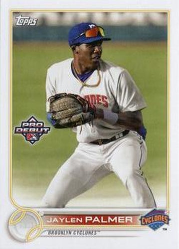 #PD-123 Jaylen Palmer - Brooklyn Cyclones - 2022 Topps Pro Debut Baseball