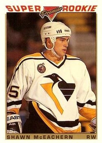 #123 Shawn McEachern - Pittsburgh Penguins - 1993-94 Topps Premier Hockey