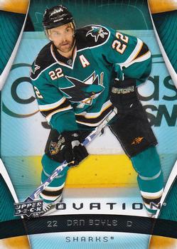 #123 Dan Boyle - San Jose Sharks - 2009-10 Upper Deck Ovation Hockey