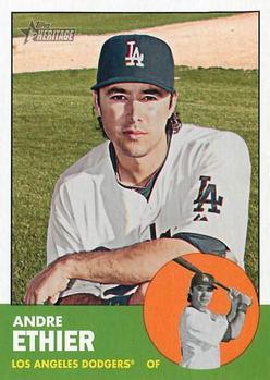 #123 Andre Ethier - Los Angeles Dodgers - 2012 Topps Heritage Baseball