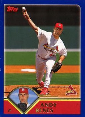 #123 Andy Benes - St. Louis Cardinals - 2003 Topps Baseball