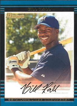 #123 Bill Hall - Milwaukee Brewers - 2002 Bowman Baseball