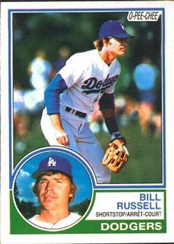 #123 Bill Russell - Los Angeles Dodgers - 1983 O-Pee-Chee Baseball