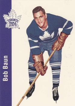 #123 Bob Baun - Toronto Maple Leafs - 1994 Parkhurst Missing Link 1956-57 Hockey