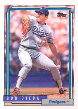 #123 Bob Ojeda - Los Angeles Dodgers - 1992 Topps Baseball