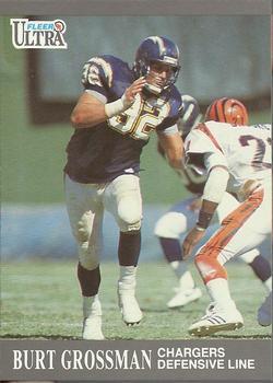 #123 Burt Grossman - San Diego Chargers - 1991 Ultra Football