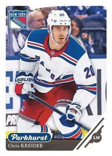 #123 Chris Kreider - New York Rangers - 2018-19 Parkhurst Hockey