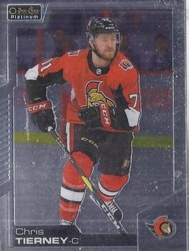 #123 Chris Tierney - Ottawa Senators - 2020-21 O-Pee-Chee Platinum Hockey