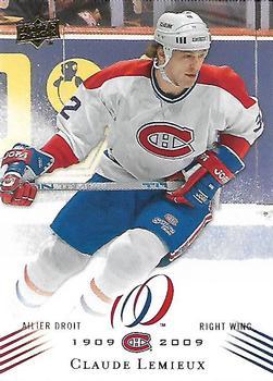 #123 Claude Lemieux - Montreal Canadiens - 2008-09 Upper Deck Montreal Canadiens Centennial Hockey