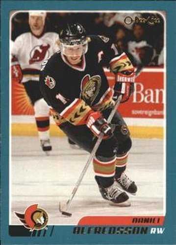 #123 Daniel Alfredsson - Ottawa Senators - 2003-04 O-Pee-Chee Hockey