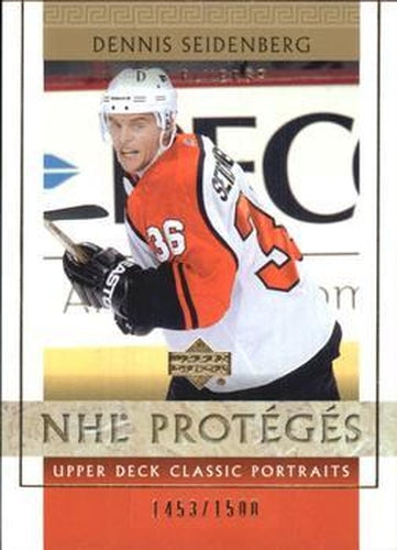 #123 Dennis Seidenberg - Philadelphia Flyers - 2002-03 Upper Deck Classic Portraits Hockey
