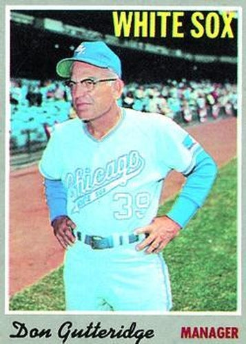 #123 Don Gutteridge - Chicago White Sox - 1970 Topps Baseball