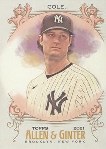 #123 Gerrit Cole - New York Yankees - 2021 Topps Allen & Ginter Baseball