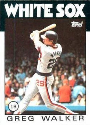 #123 Greg Walker - Chicago White Sox - 1986 Topps Baseball