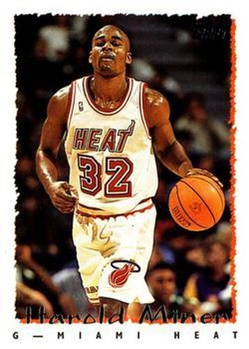 #123 Harold Miner - Miami Heat - 1994-95 Topps Basketball