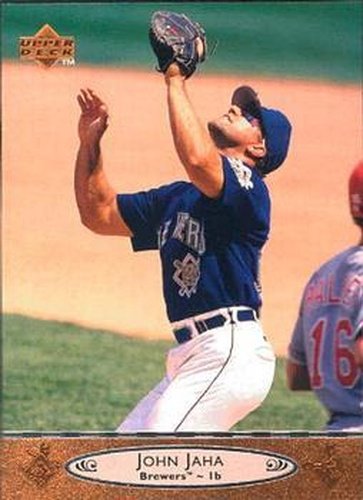 #123 John Jaha - Milwaukee Brewers - 1996 Upper Deck Baseball