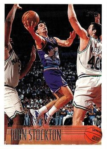 #123 John Stockton - Utah Jazz - 1996-97 Topps Basketball