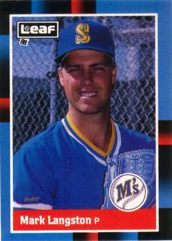 #123 Mark Langston - Seattle Mariners - 1988 Leaf Baseball