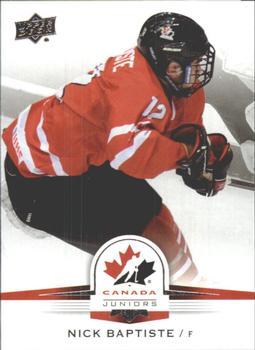 #123 Nick Baptiste - Canada - 2014-15 Upper Deck Team Canada Juniors Hockey