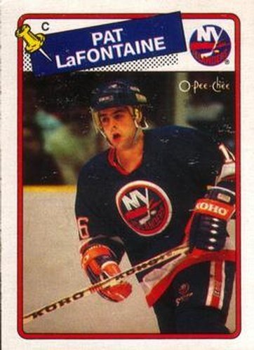 #123 Pat LaFontaine - New York Islanders - 1988-89 O-Pee-Chee Hockey