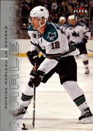 #123 Patrick Marleau - San Jose Sharks - 2009-10 Ultra Hockey