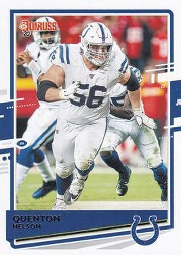 #123 Quenton Nelson - Indianapolis Colts - 2020 Donruss Football