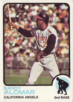 #123 Sandy Alomar - California Angels - 1973 Topps Baseball
