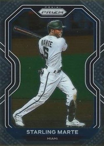 #123 Starling Marte - Miami Marlins - 2021 Panini Prizm Baseball