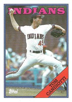 #123 Tom Candiotti - Cleveland Indians - 1988 Topps Baseball