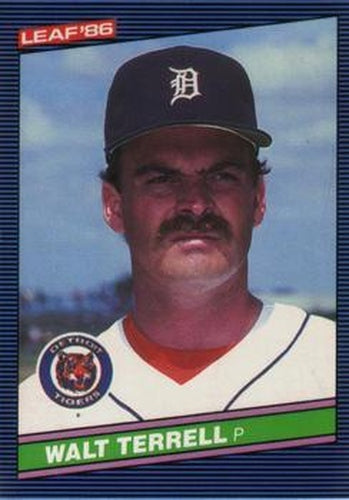 #123 Walt Terrell - Detroit Tigers - 1986 Leaf Baseball