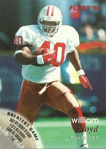 #123 William Floyd - San Francisco 49ers - 1996 Fleer Football