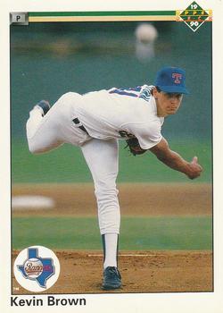 #123 Kevin Brown - Texas Rangers - 1990 Upper Deck Baseball