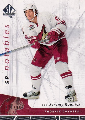 #123 Jeremy Roenick - Phoenix Coyotes - 2006-07 SP Authentic Hockey