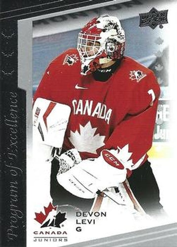 #123 Devon Levi - Canada - 2021-22 Upper Deck Team Canada Juniors Hockey