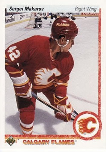 #123 Sergei Makarov - Calgary Flames - 1990-91 Upper Deck Hockey