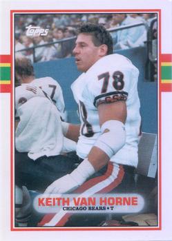 #123T Keith Van Horne - Chicago Bears - 1989 Topps Traded Football