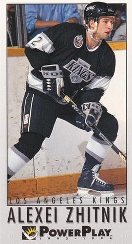 #123 Alexei Zhitnik - Los Angeles Kings - 1993-94 Fleer PowerPlay Hockey