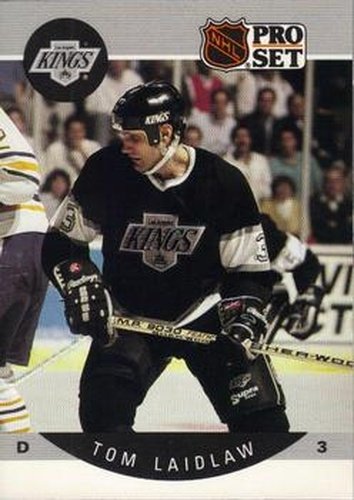 #123 Tom Laidlaw - Los Angeles Kings - 1990-91 Pro Set Hockey