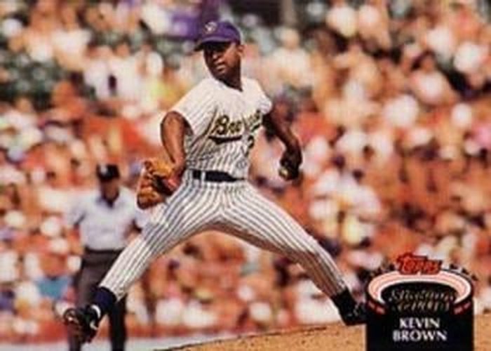 #123 Kevin Brown - Milwaukee Brewers - 1992 Stadium Club Baseball