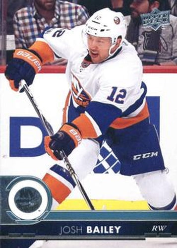 #123 Josh Bailey - New York Islanders - 2017-18 Upper Deck Hockey