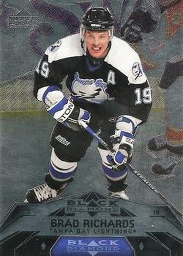 #123 Brad Richards - Tampa Bay Lightning - 2007-08 Upper Deck Black Diamond Hockey