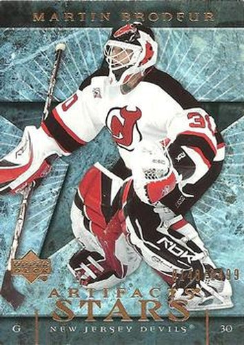 #123 Martin Brodeur - New Jersey Devils - 2007-08 Upper Deck Artifacts Hockey