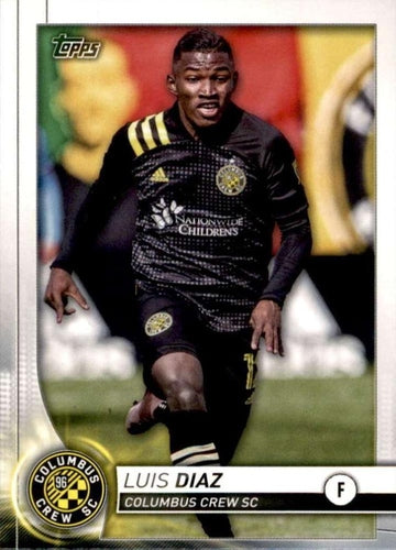 #123 Luis Diaz - Columbus Crew SC - 2020 Topps MLS Soccer