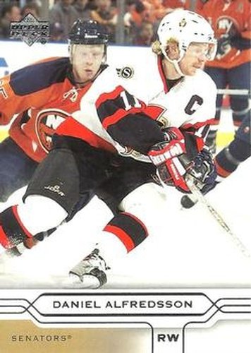 #123 Daniel Alfredsson - Ottawa Senators - 2004-05 Upper Deck Hockey