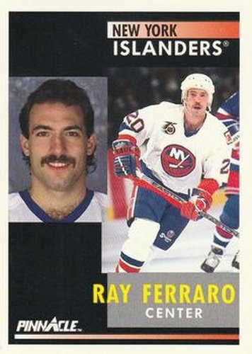 #123 Ray Ferraro - New York Islanders - 1991-92 Pinnacle Hockey