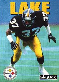 #123 Carnell Lake - Pittsburgh Steelers - 1992 SkyBox Impact Football