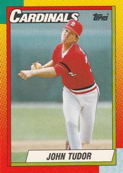 #124T John Tudor - St. Louis Cardinals - 1990 Topps Traded Baseball