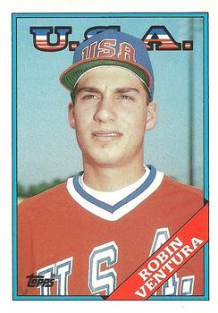 #124T Robin Ventura - USA - 1988 Topps Traded Baseball