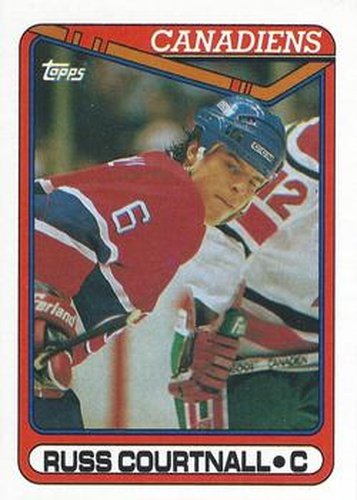 #124 Russ Courtnall - Montreal Canadiens - 1990-91 Topps Hockey