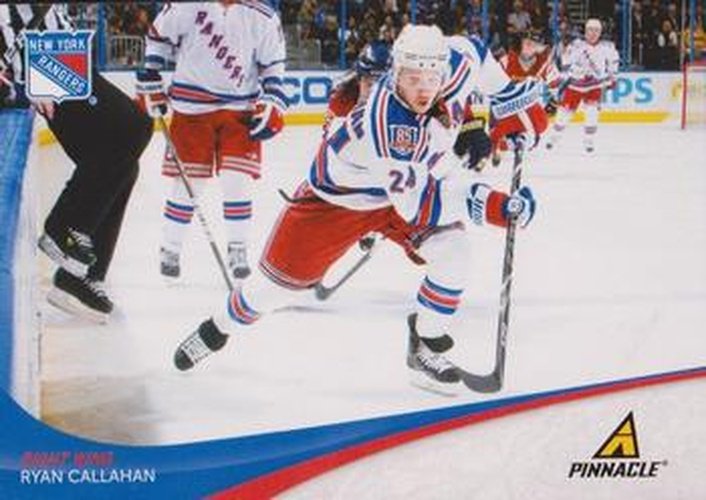 #124 Ryan Callahan - New York Rangers - 2011-12 Panini Pinnacle Hockey
